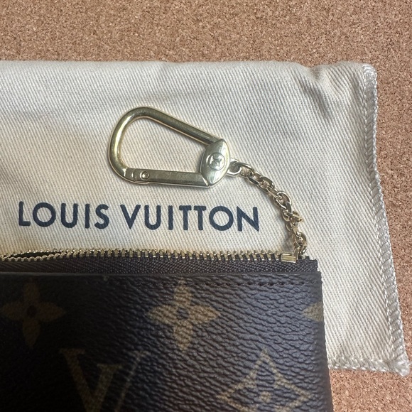 Louis Vuitton Black and Gold Monogram Pouch - Picture 5 of 11